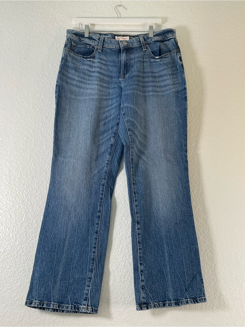 Lucky Brand Women's Medium Blue Wide-Leg Jeans